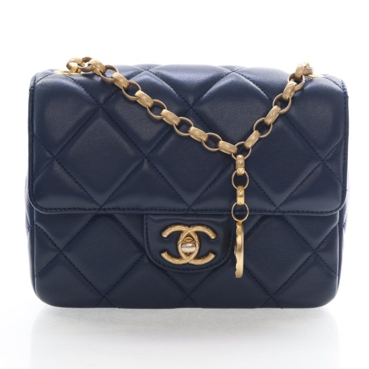 Chanel Mini Lambskin Medallion Flap Bag