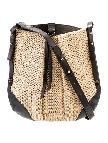 Straw Messenger Bag