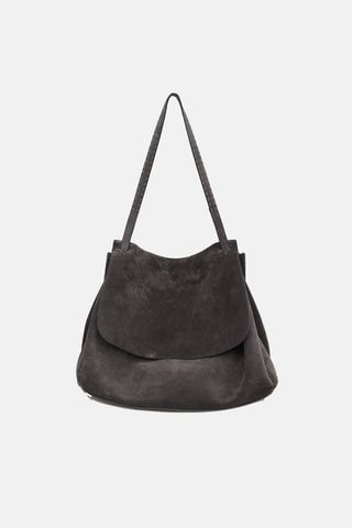 The Row Suede Sidekick Two Bag