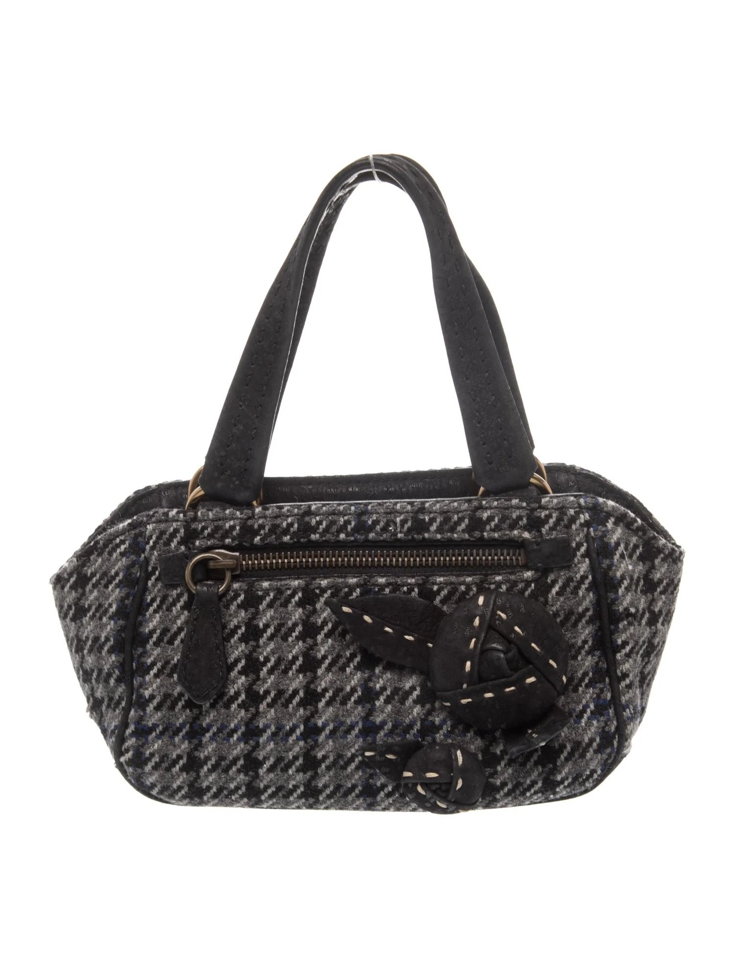 Tweed Top Handle Bag