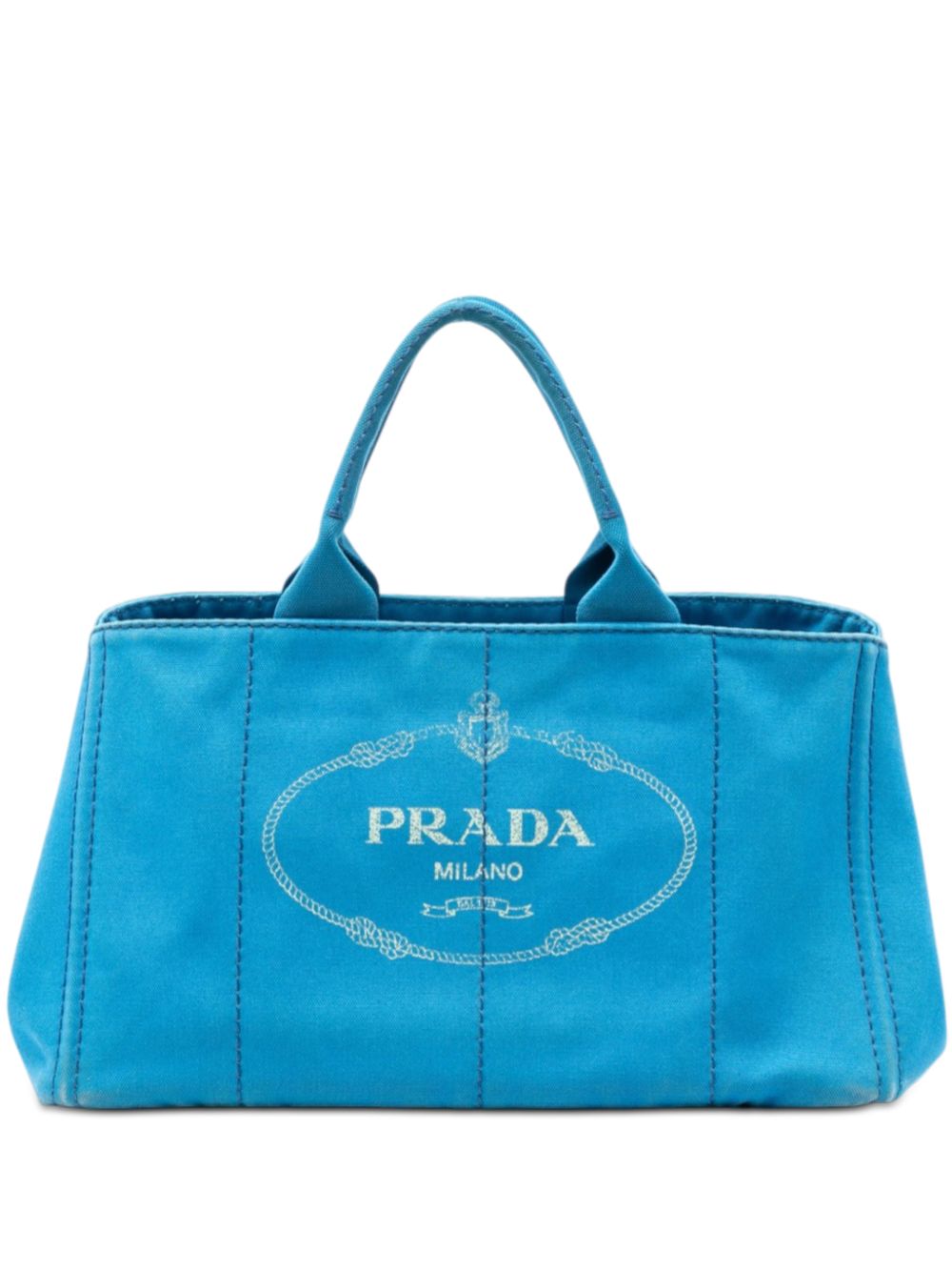 Prada 2013-2026 Large Canvas Canapa Logo satchel