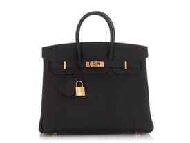 Hermes Hermès Black Togo Birkin 25