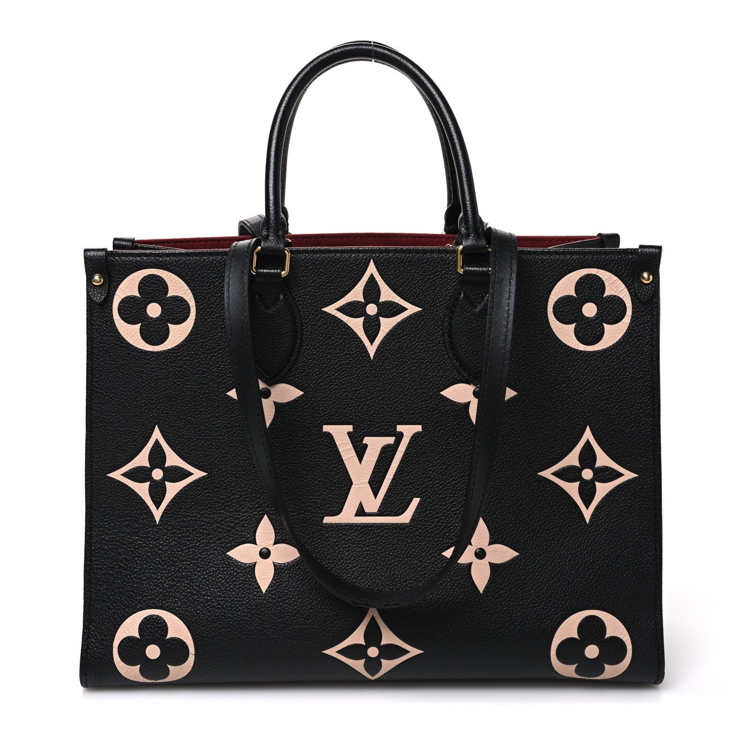 Louis Vuitton Empreinte Monogram Giant Onthego MM Black Beige