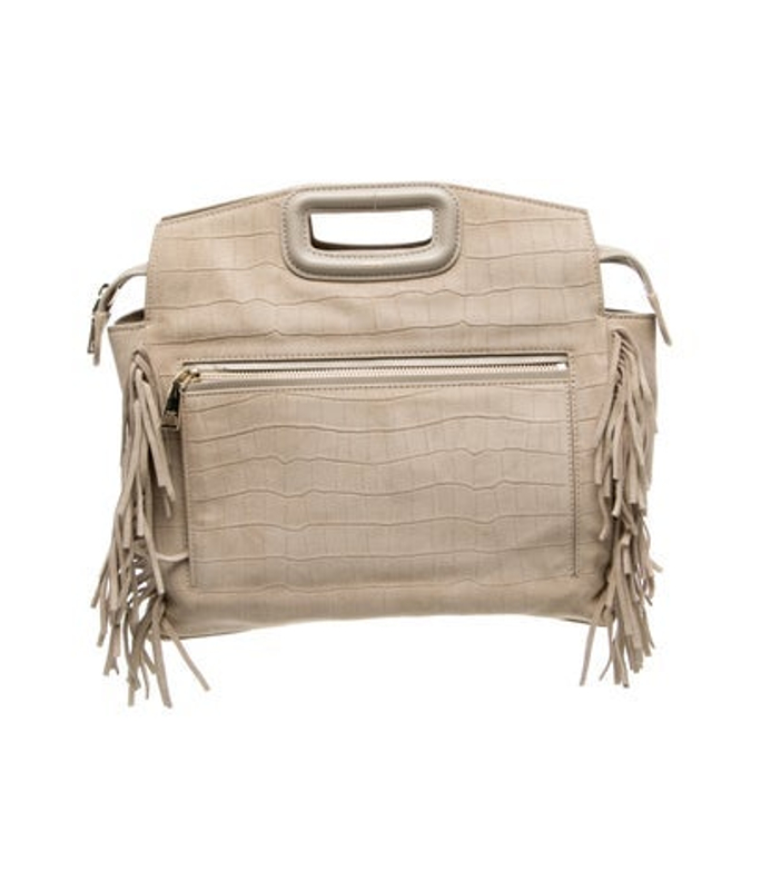 Maje Suede Top Handle Bag