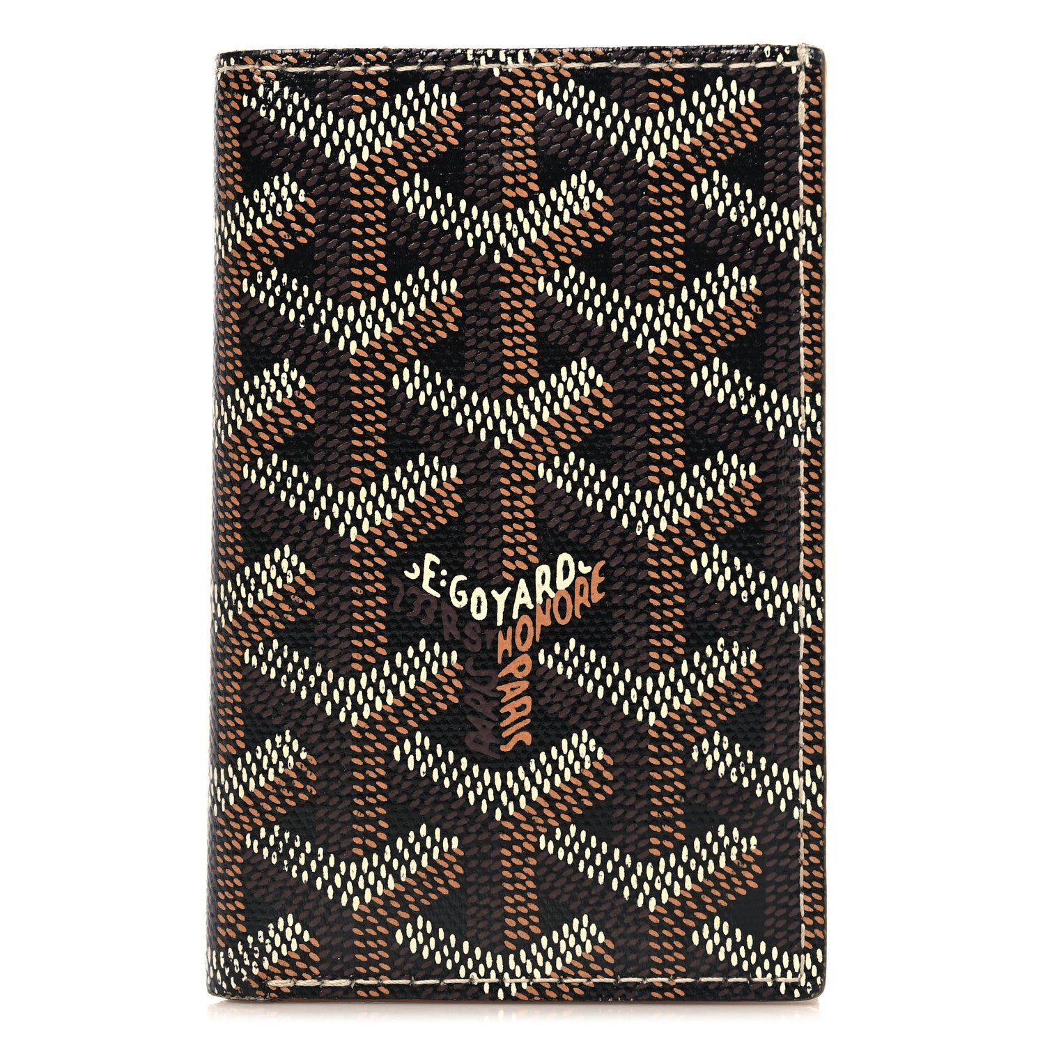 Goyard Goyardine Saint Pierre Card Holder Black Gold