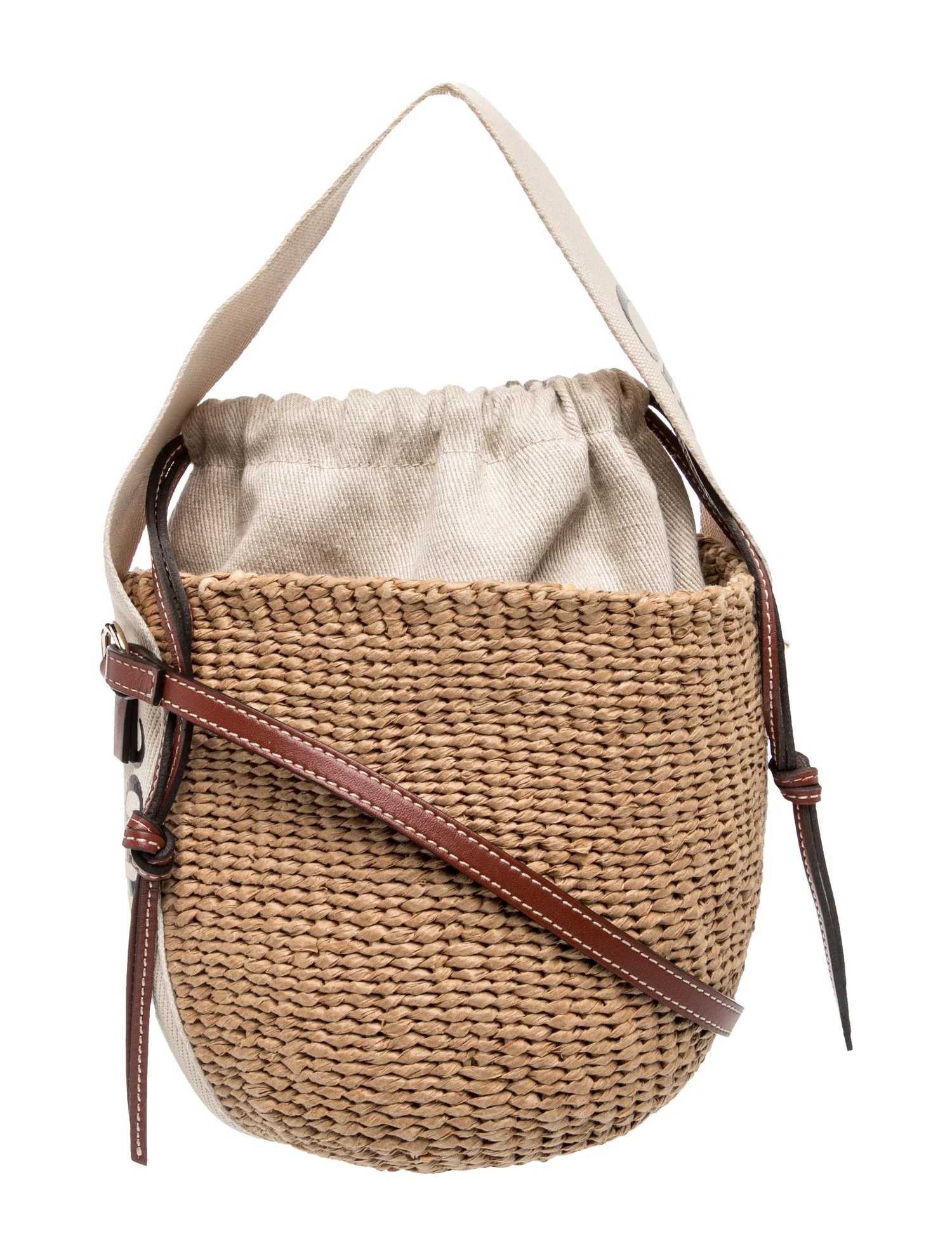 Raffia Bucket Bag