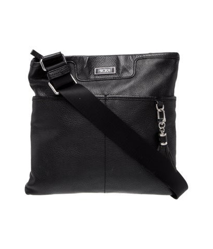 Tumi Leather Messenger Bag