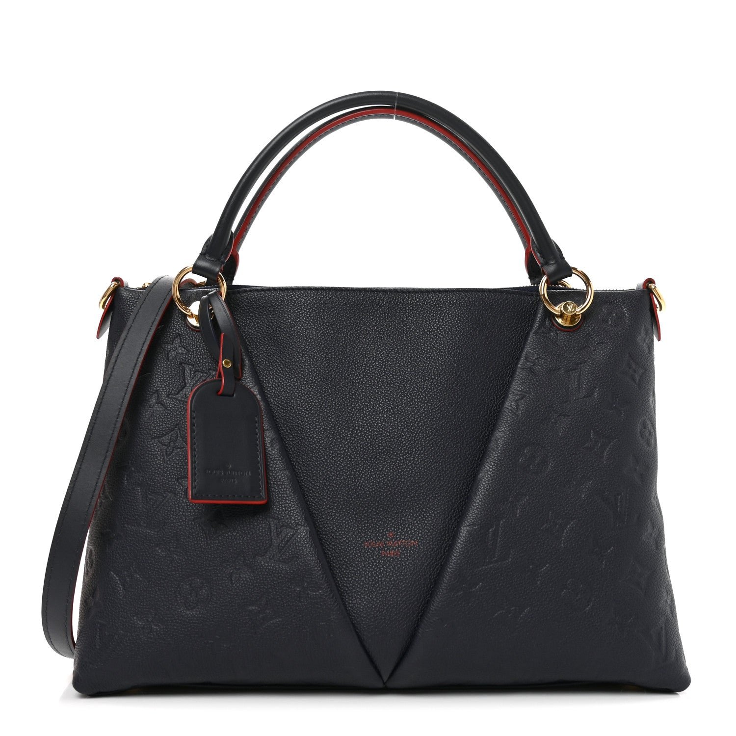 Louis Vuitton Empreinte V Tote MM Marine Rouge