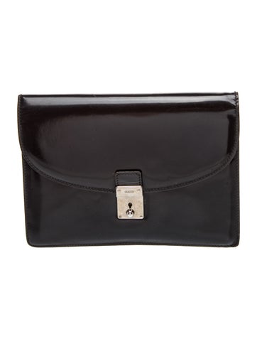 Patent Leather Portfolio Vintage