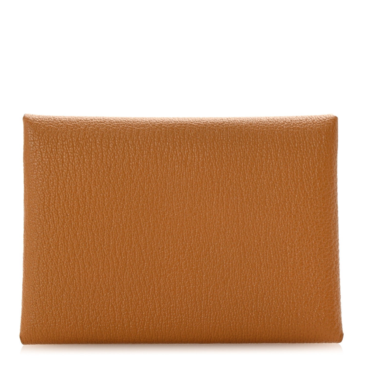 Hermes Chevre Mysore Calvi Duo Card Case Caramel