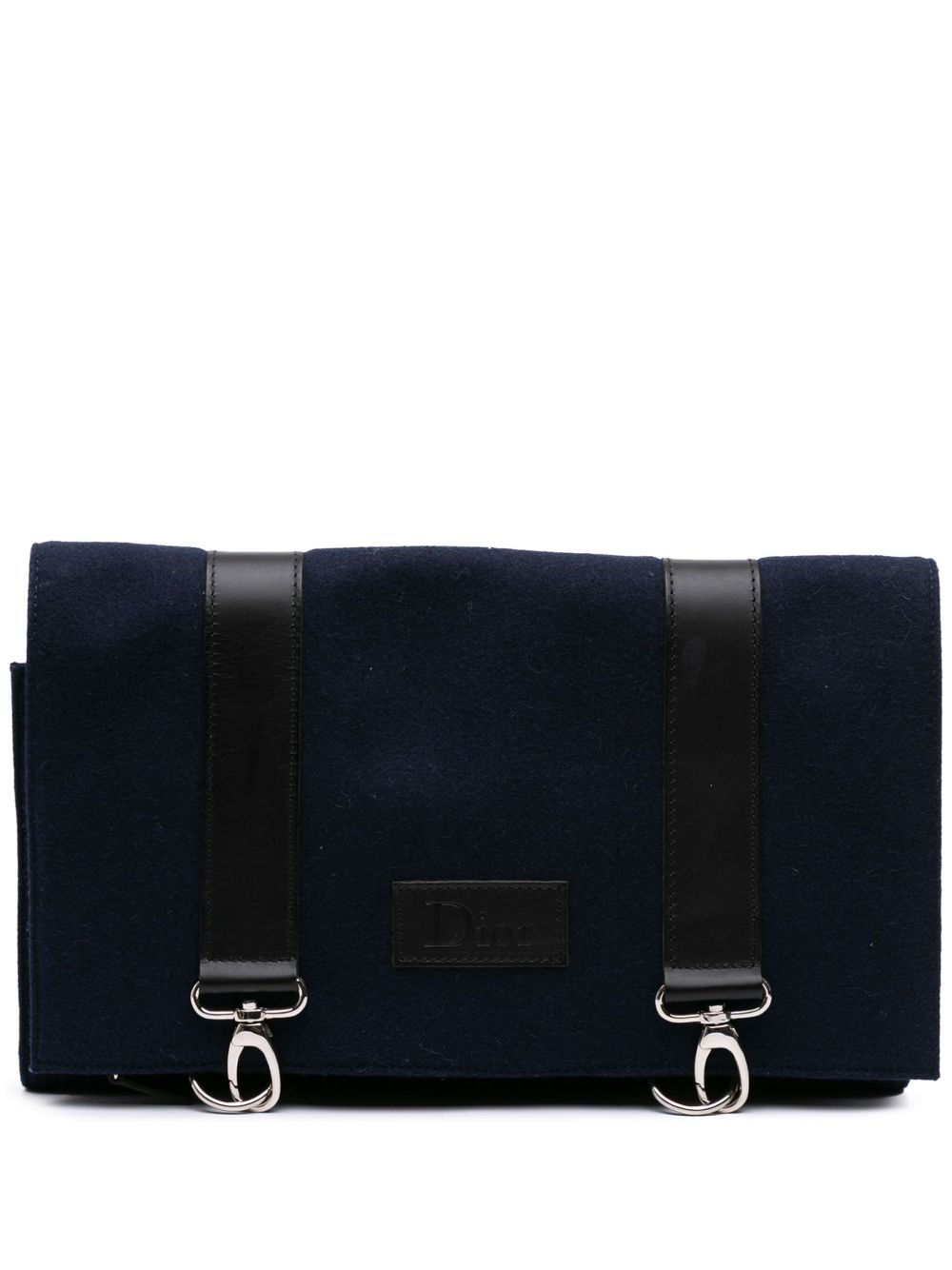 20th Century Felt Travel Organizer clutch bag