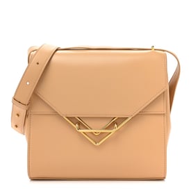 Bottega Veneta Box Calfskin Nappa Clip Bag Almond Gold