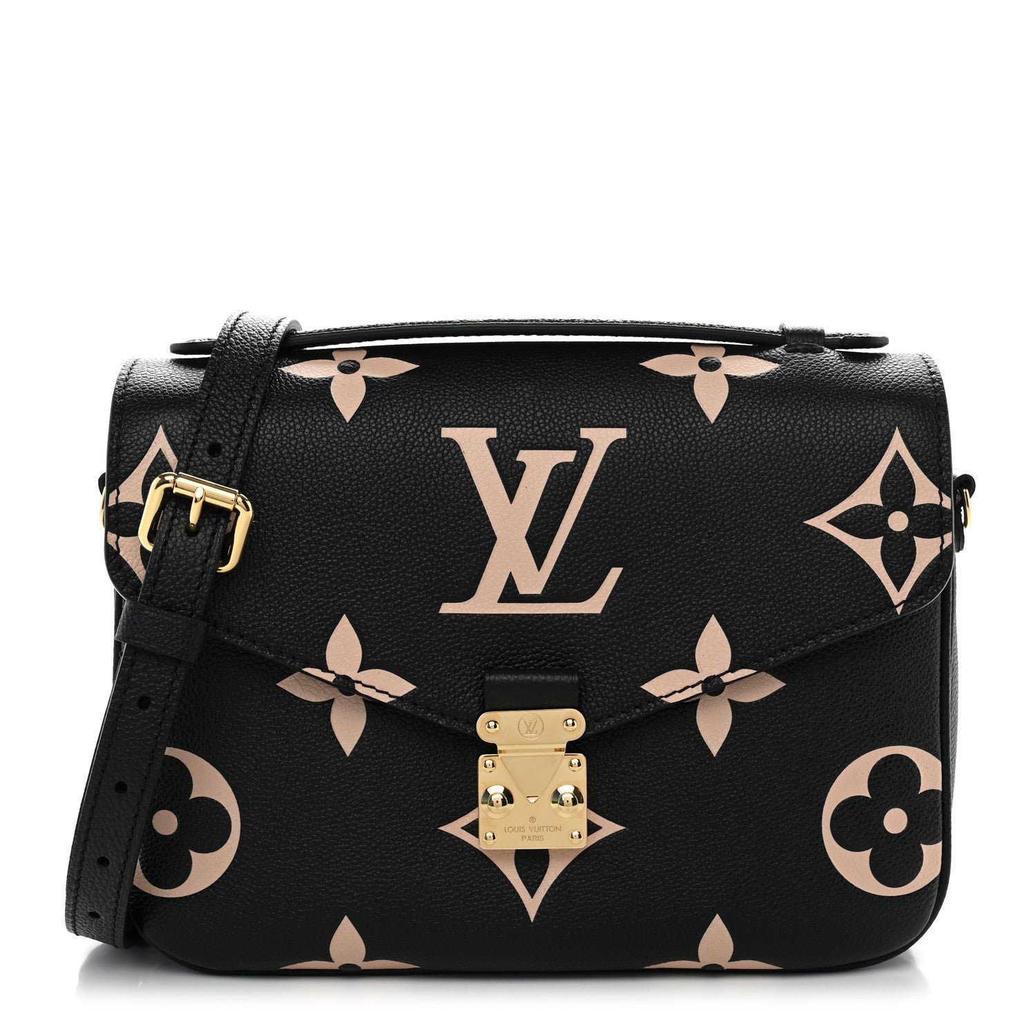 Louis Vuitton Empreinte Monogram Giant Pochette Metis Black Beige