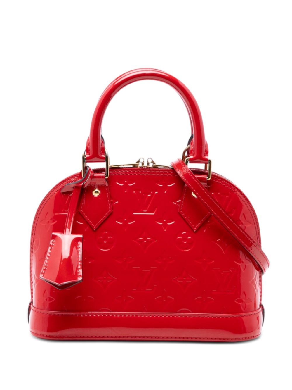 2014 Monogram Vernis Alma BB satchel