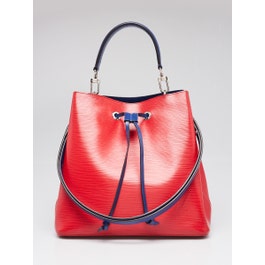 Louis Vuitton Louis Vuitton Coquelicot/Indigo Epi Leather NeoNoe Bag