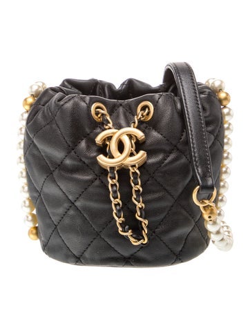 Mini About Pearls Bucket Bag