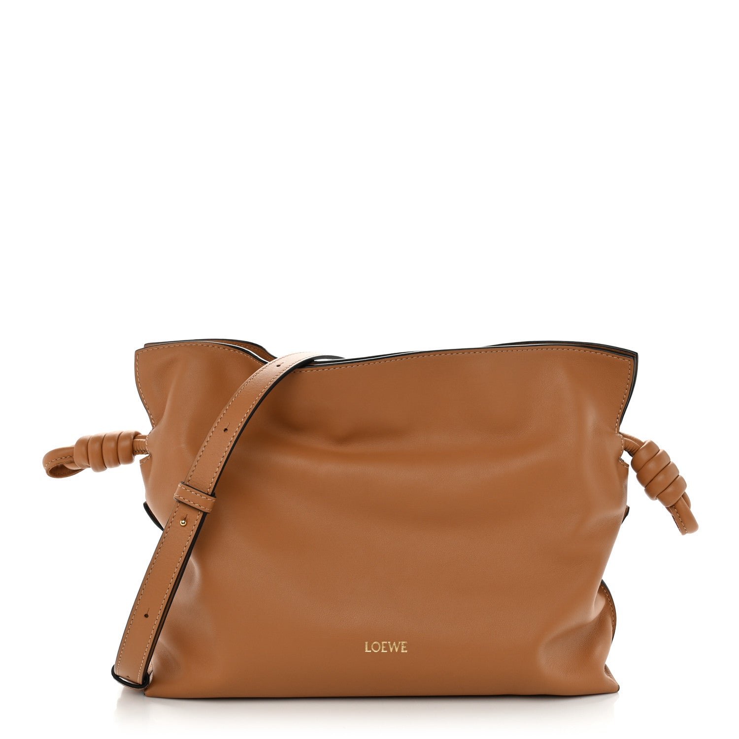 Loewe Nappa Medium Flamenco Knot Bag Warm Desert