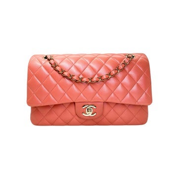 Lambskin Double Flap Bag Medium