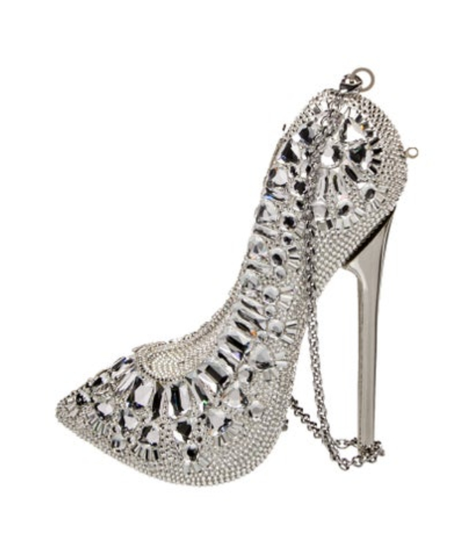 Judith Leiber Leiber Crystal Stiletto Minaudiere