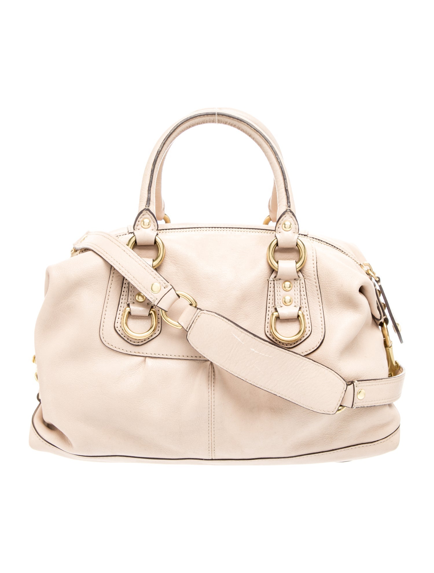 Leather Top Handle Bag