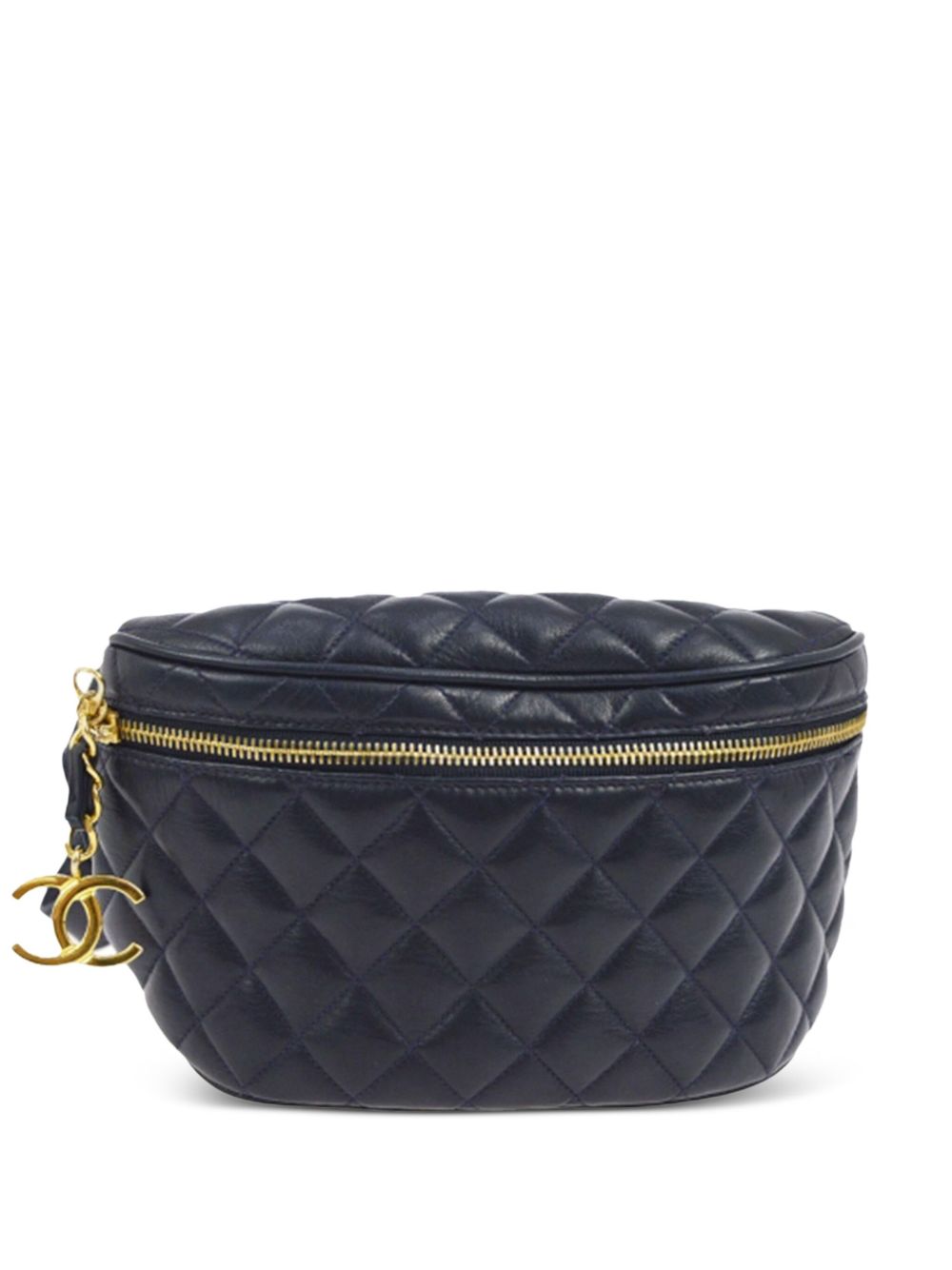 1991 diamond-quilted leather belt bag