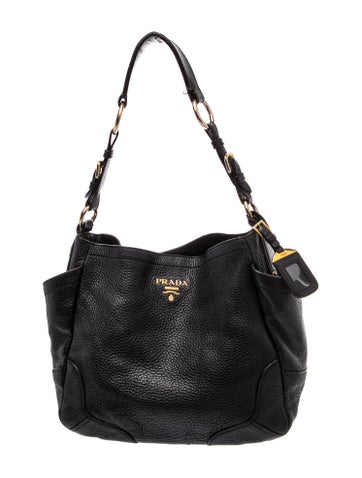 Vitello Daino Leather Shoulder Bag