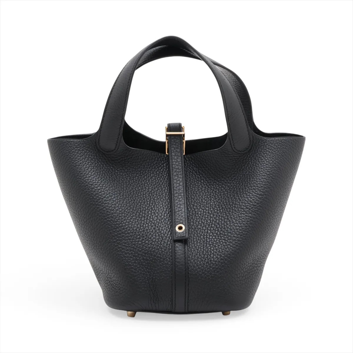 Hermès Picotin Lock 18 PM Taurillon Clemence Black Gold Metal Fittings