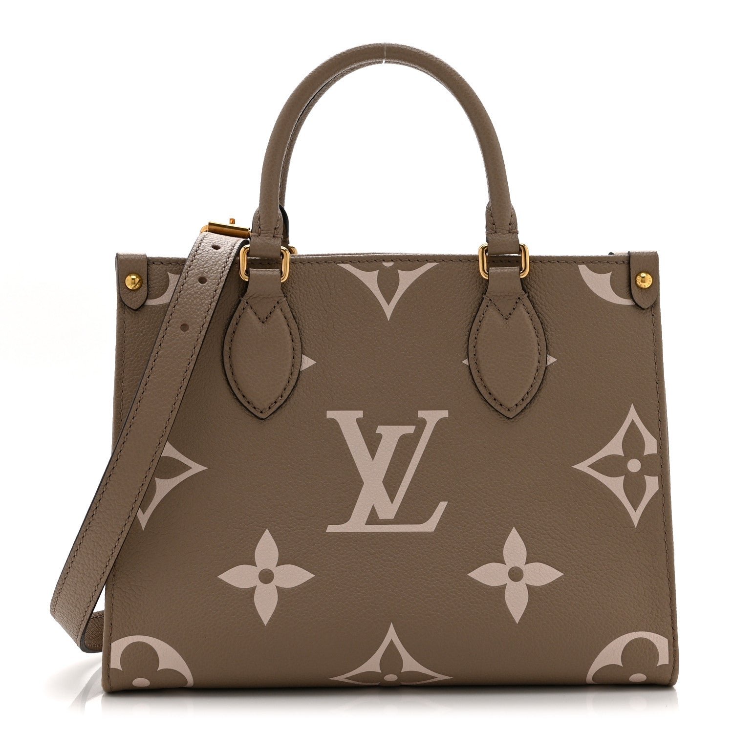 Louis Vuitton Empreinte Monogram Giant Onthego PM Tourterelle Creme