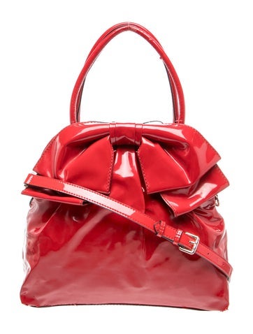 Valentino Patent Leather Top Handle Bag