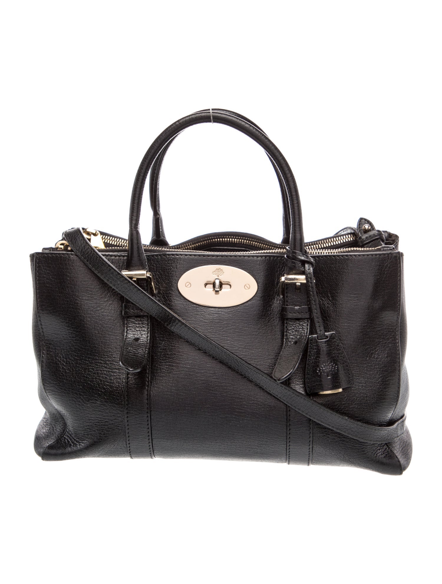 Mulberry Leather Top Handle Bag