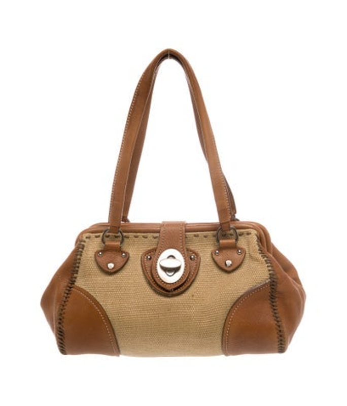 Miu Miu Miu Canvas Shoulder Bag