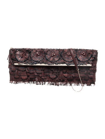 Ostrich Feather Clutch