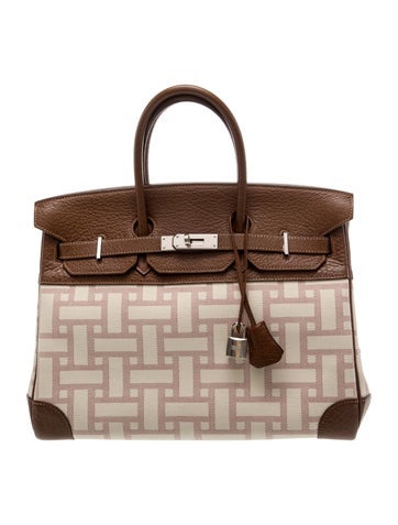 Hermes Mosaique Toile Birkin 35