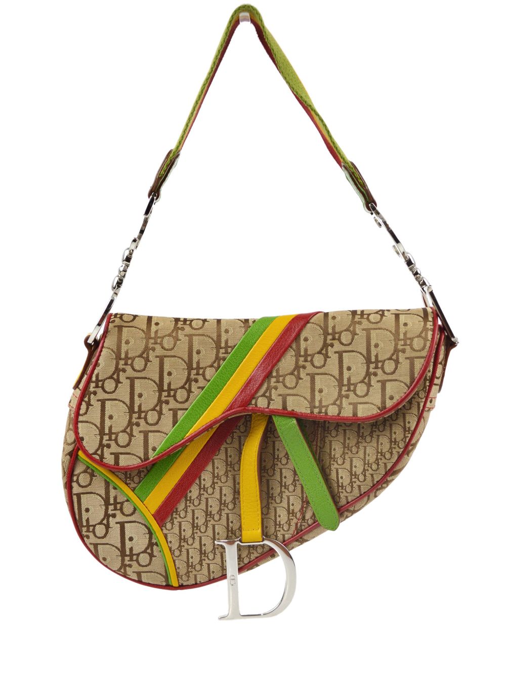 Dior 2004 Rasta Oblique Saddle shoulder bag