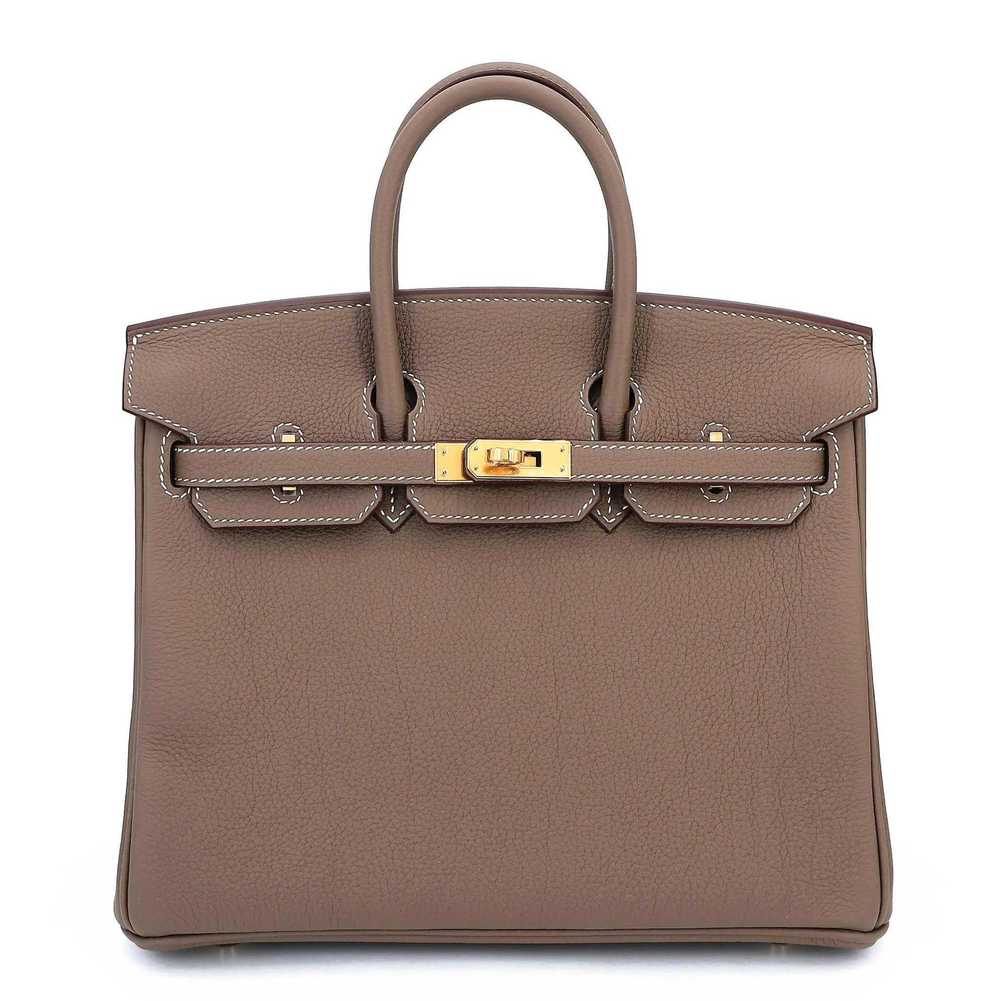 Brand New ( Rank N ) HERMÈS Birkin 25 Etoupe (18) Togo Gold hardware G (2026)
