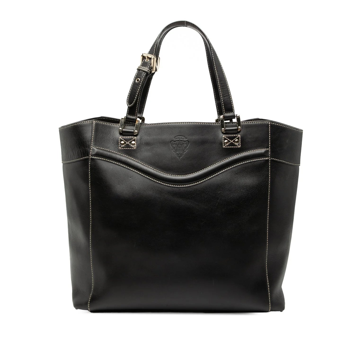 Calfskin Leather Hysteria Crest Tote
