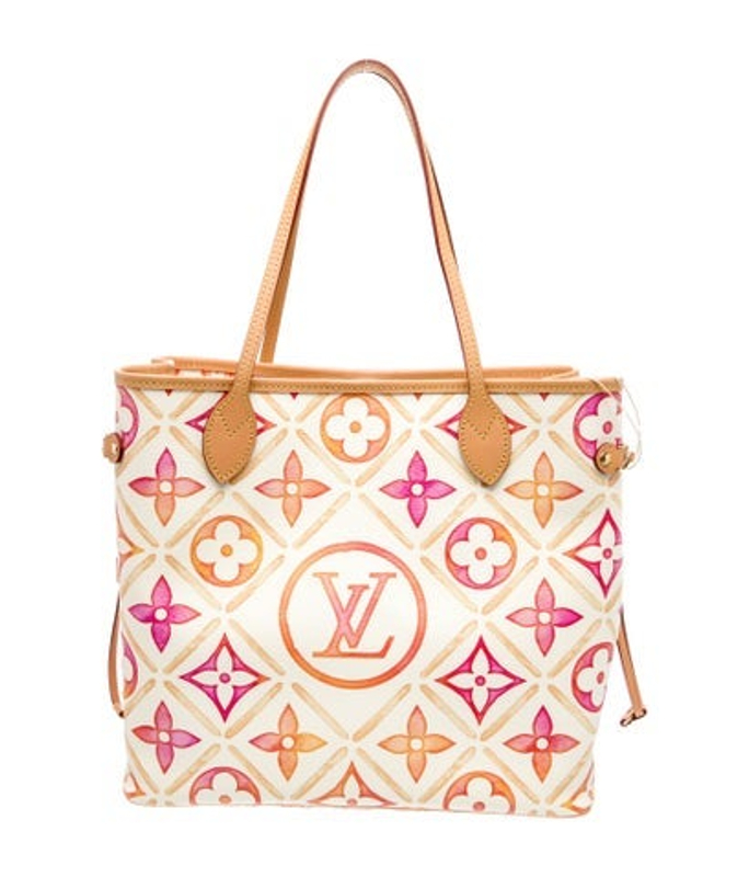 Louis Vuitton Vuitton Monogram Tiles Neverfull W Pouch Mm W Tags