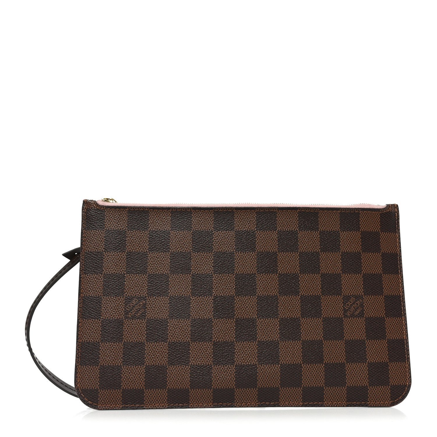 Louis Vuitton Louis Vuitton Damier Ebene Neverfull MM GM Pochette Rose Ballerine