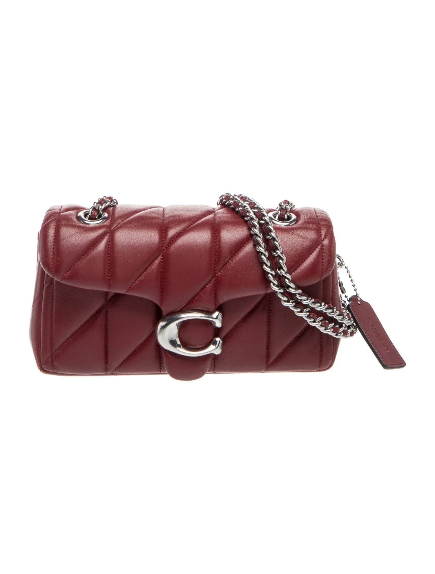 Leather Nappa Leather Quilted Pillow Tabby Shoulder Bag Medium