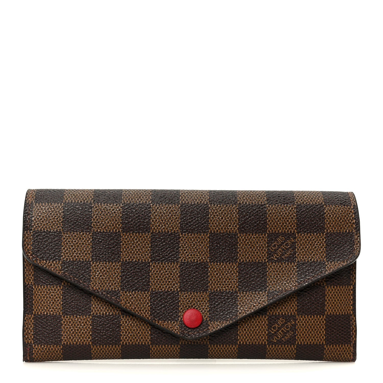 Louis Vuitton Damier Ebene Josephine Wallet Red