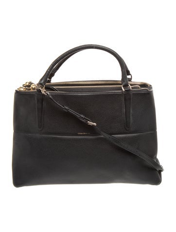 Leather Top Handle Bag