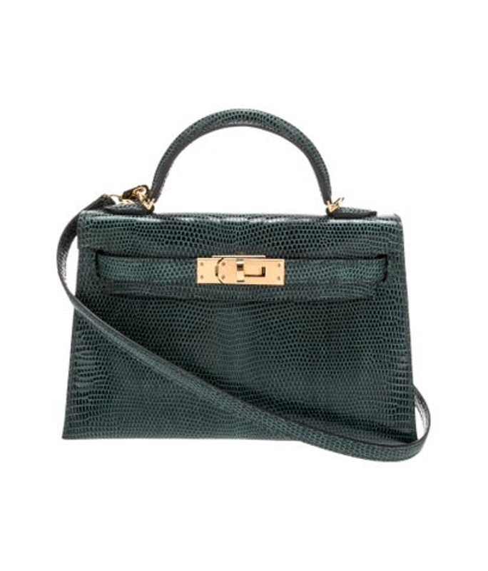 Hermes Lizard Mini Kelly Ii Sellier 20
