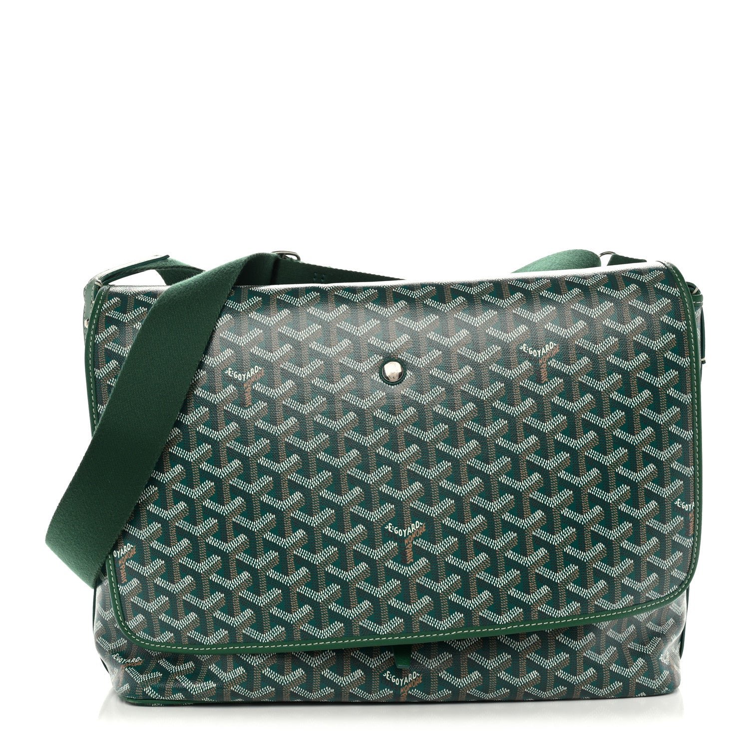 Goyard Goyardine Capetien Messenger Bag Green