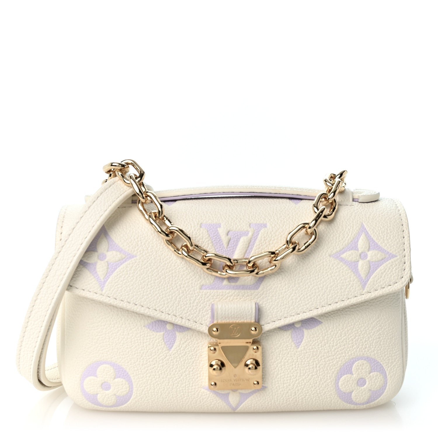Louis Vuitton Empreinte Monogram Giant Pochette Metis East West Latte Bubble Tea