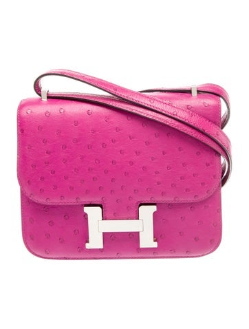 Hermes Ostrich Mini Constance 18