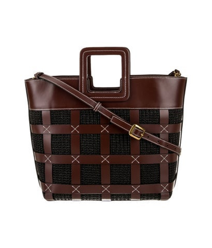 Staud Leather Top Handle Bag