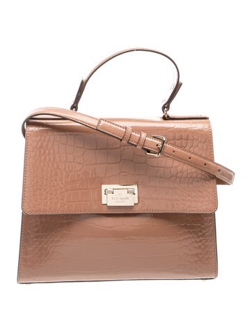Patent Leather Top Handle Bag