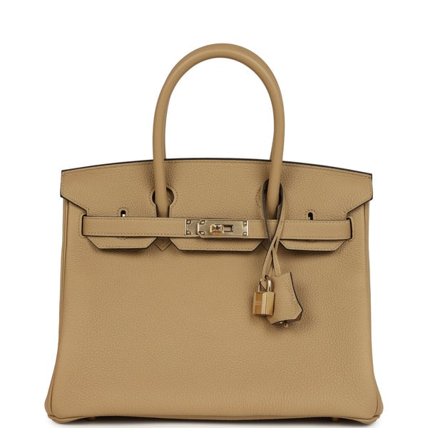 Hermes Hermes Birkin 30 Poussiere Togo Permabrass Hardware