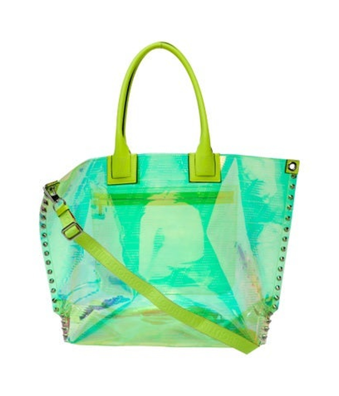 Christian Louboutin Louboutin Pvc Cabalou Perforated Pvc Tote