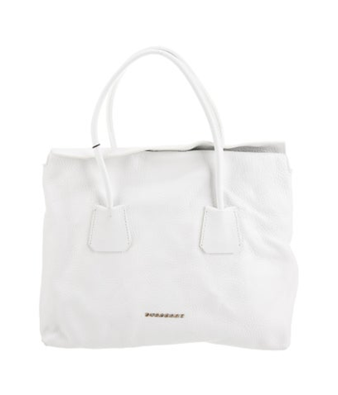 Burberry Leather Top Handle Bag